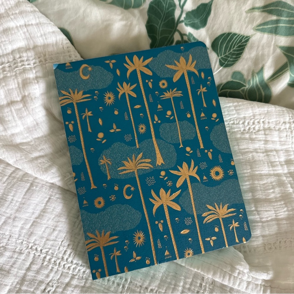 Tropical Blue and Gold Notebook